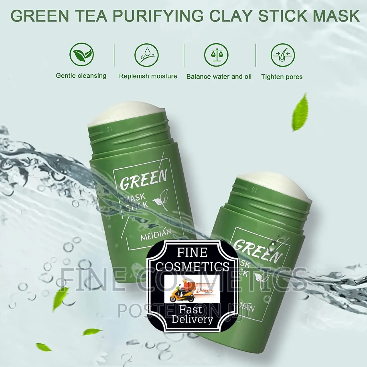 Green Tea Mask | Pimple Off Clay Stick for Black Spots/Acne