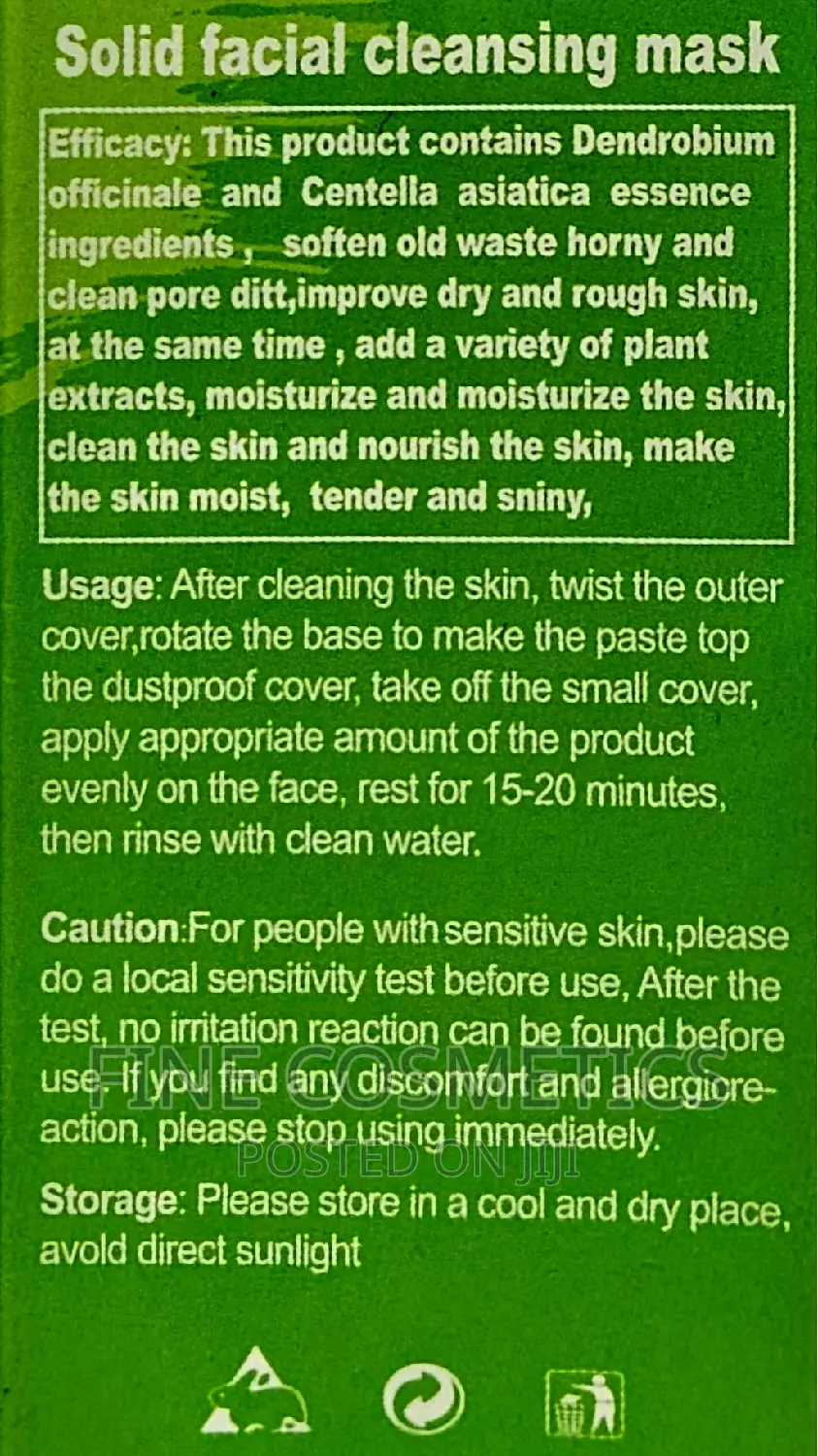 Green Tea Mask | Pimple Off Clay Stick for Black Spots/Acne