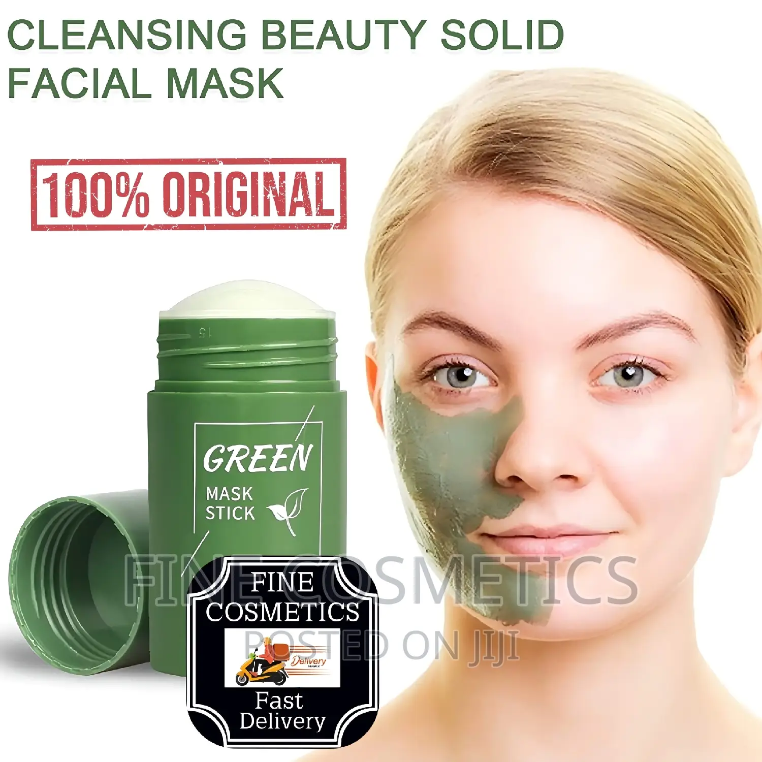 Green Tea Mask | Pimple Off Clay Stick for Black Spots/Acne