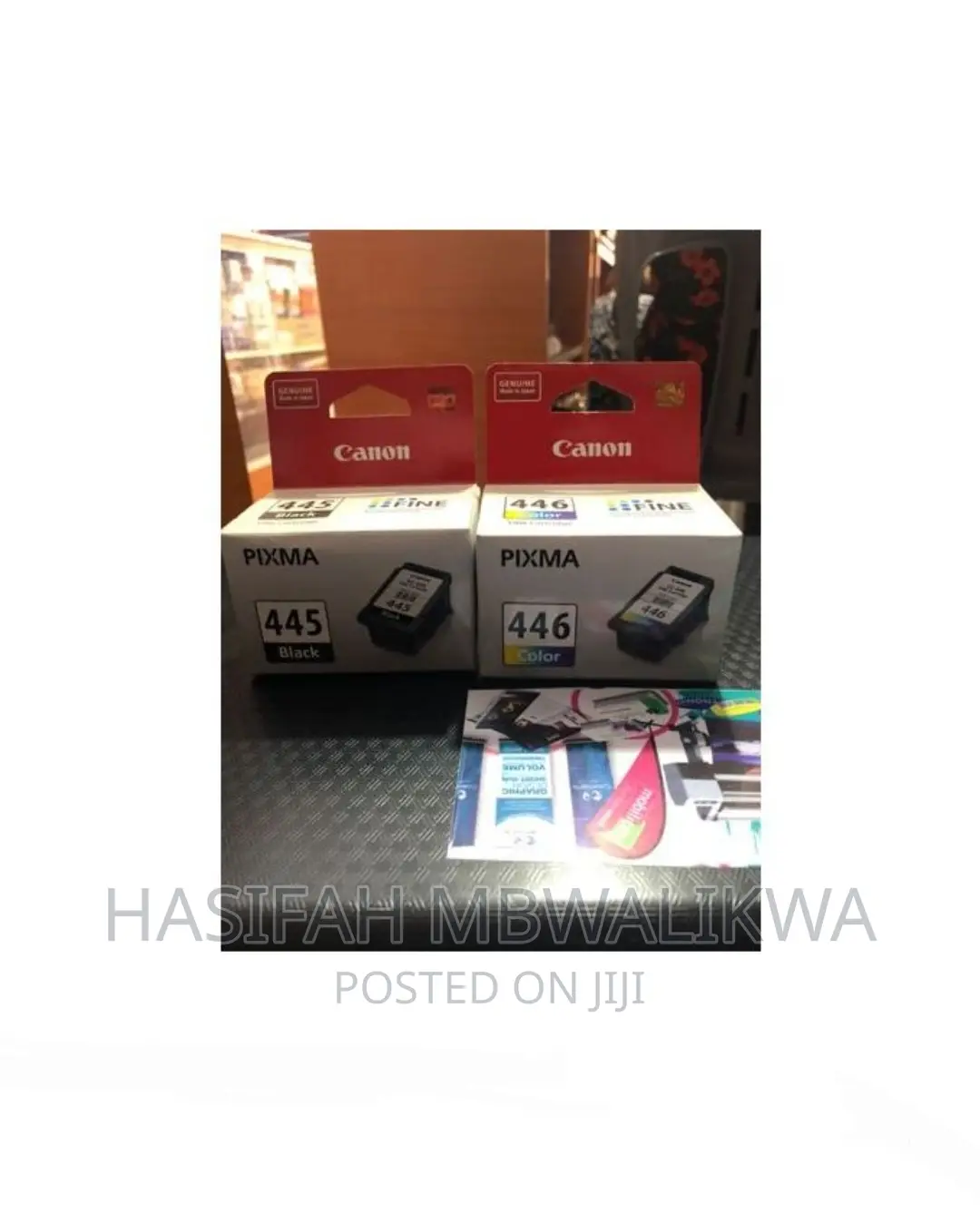 Canon Ink Cart 445 446 Ink Cartridges- Black / Colour- 1 Box