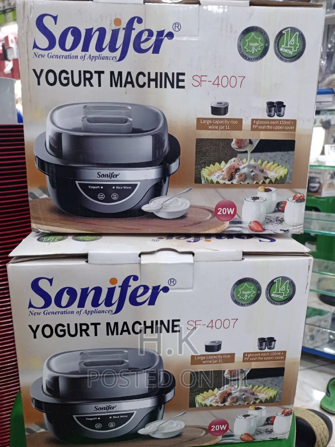 Mini Automatic Yogurt Maker Machine- Black