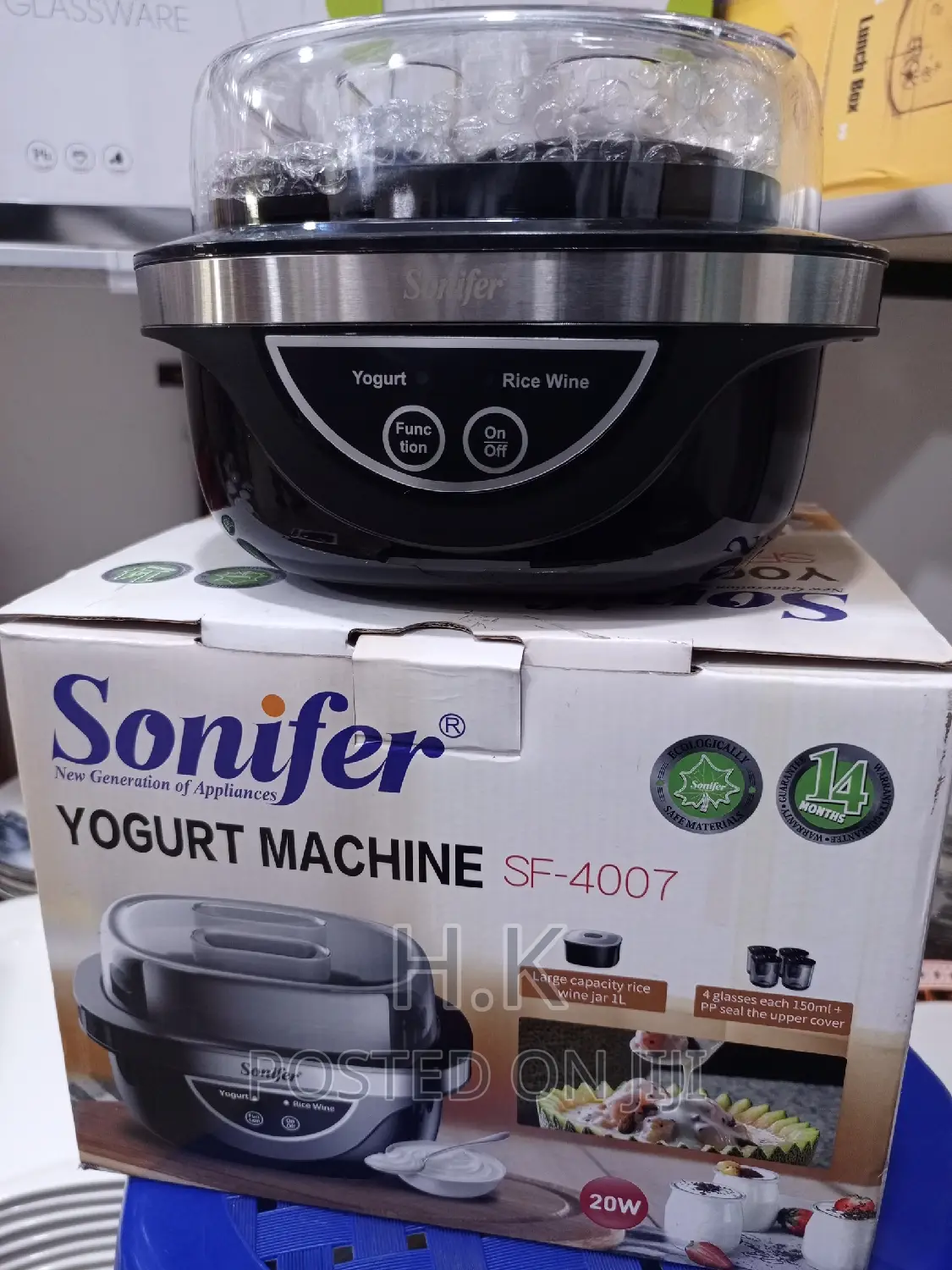 Mini Automatic Yogurt Maker Machine- Black