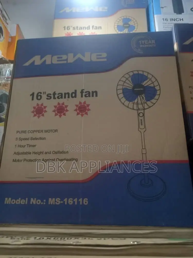 Mewe 16inch Stand Fans Available Original