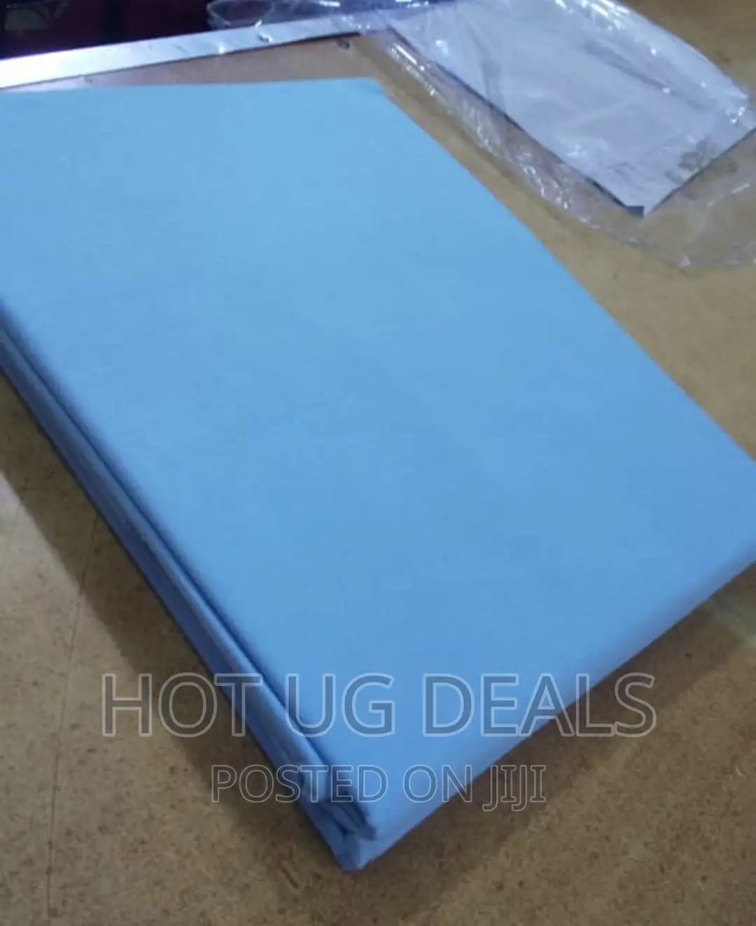 Home Fashion 5x6 Cotton Bedsheets With 2 Pillow Cases - Blue