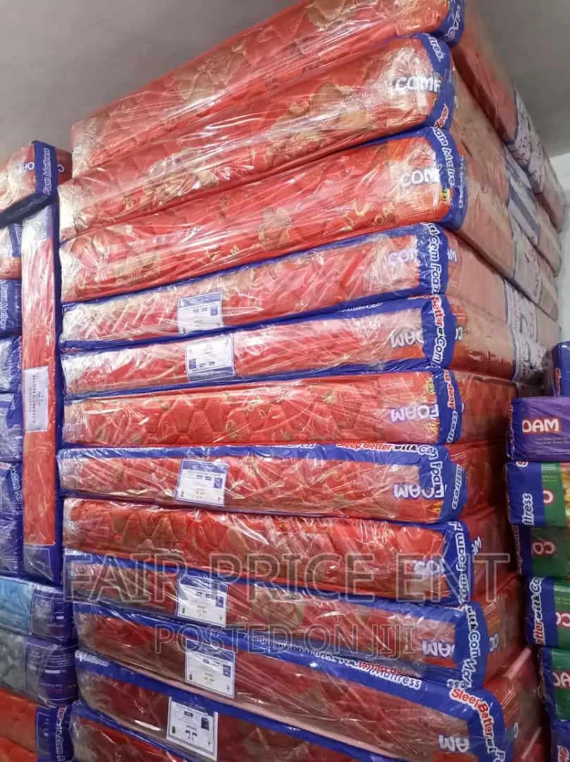 Quilted Density Mattress.5x6x6inches.( Red)