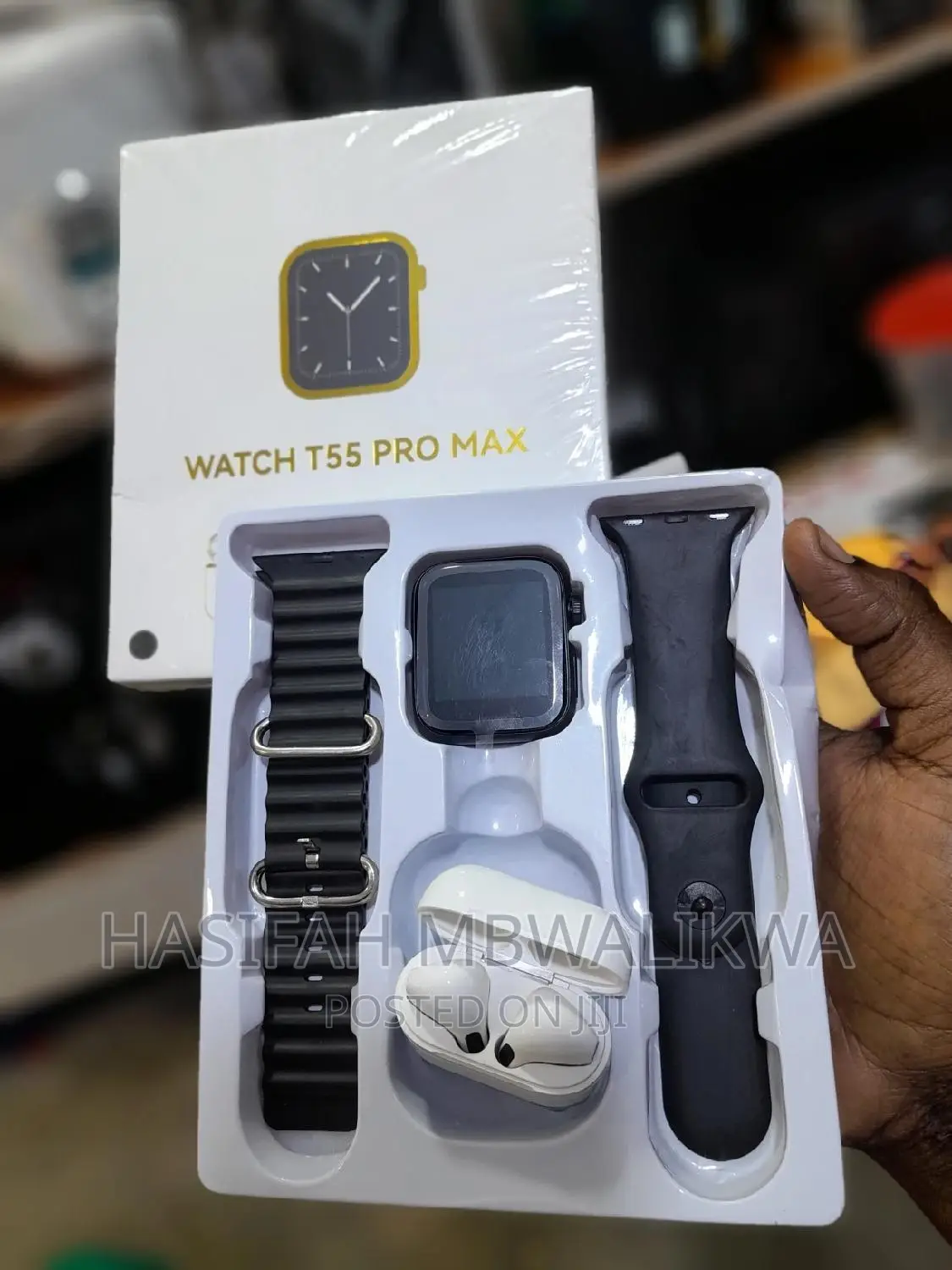 Smart Watch T55 Pro Max + Wireless Earphones