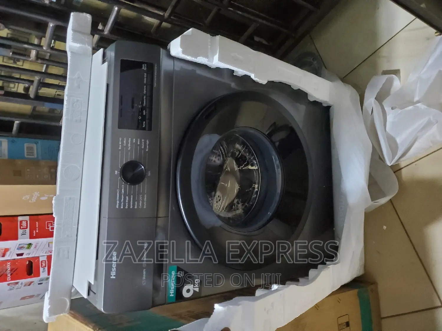 Hisense 9kg Automatic Front Loading Washing Machine – Silver