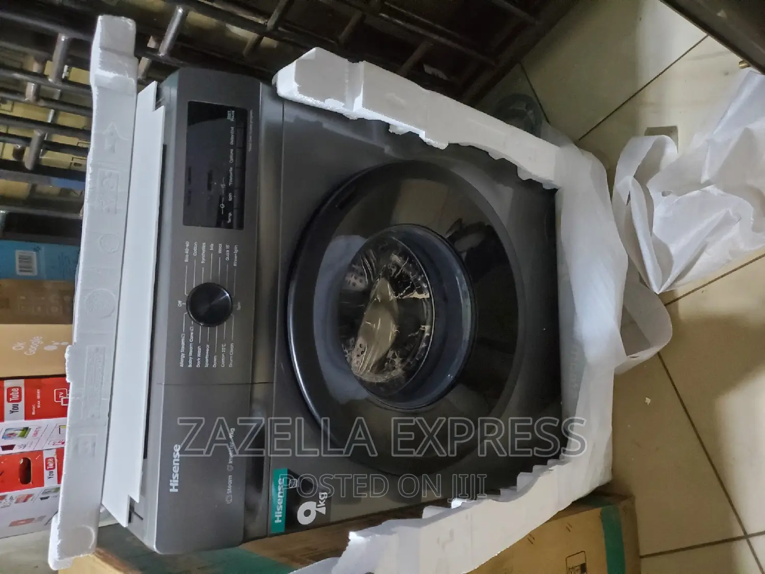 Hisense 9kg Automatic Front Loading Washing Machine – Silver