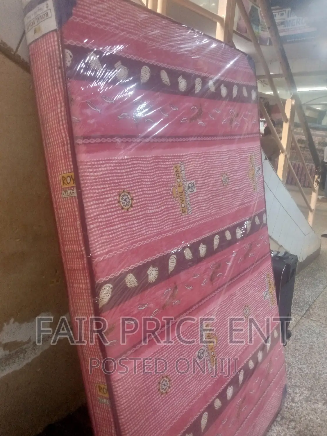 Royalfoam Mattress.Sealed Cover.5x6x6inches.( Red)