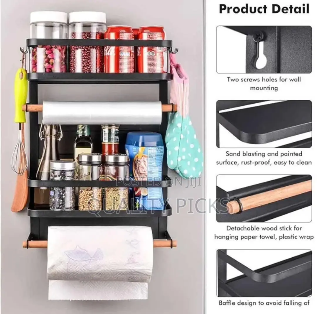 Fridge Side Storage Rack