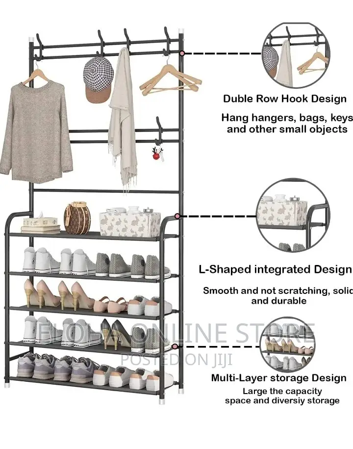5 Layerd Shoe Rack and Coat Rack