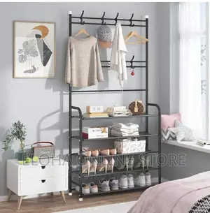 5 Layerd Shoe Rack and Coat Rack