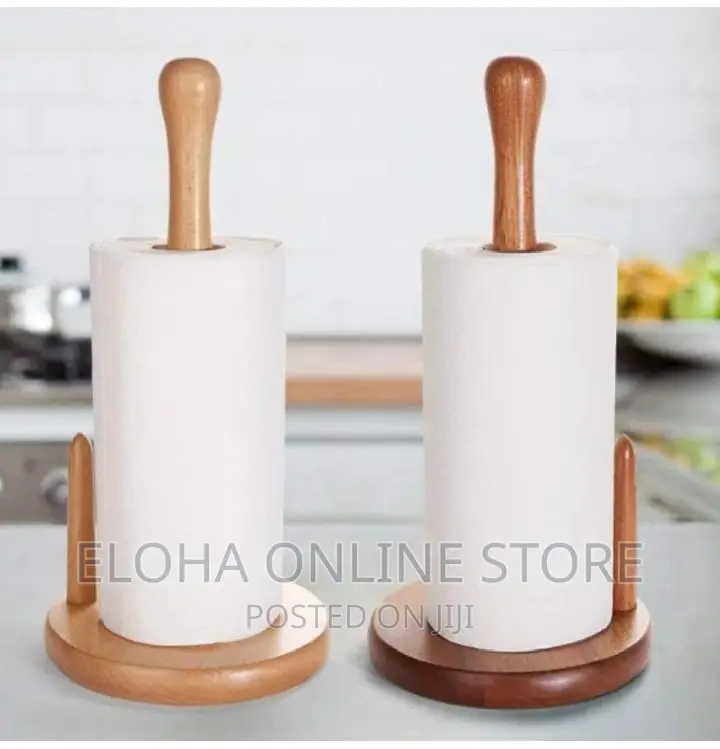 Bamboo Kitchen Tissue Holder /Toilet Paper Holder