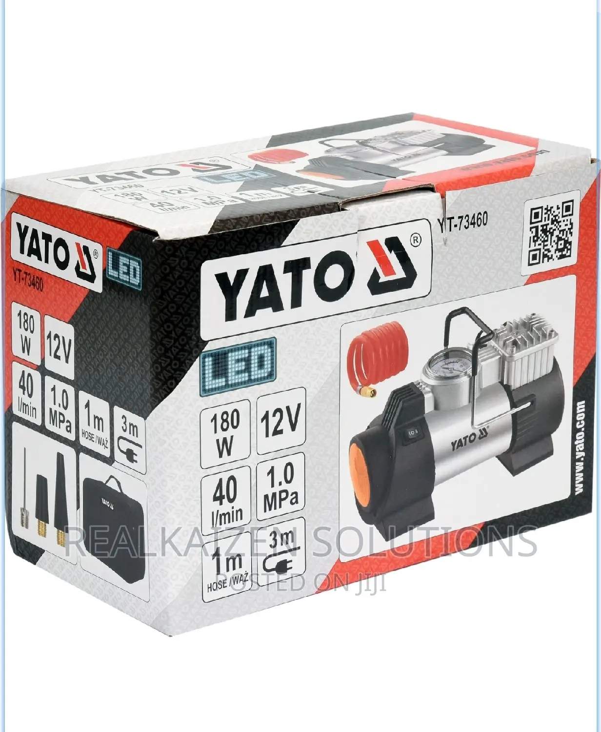 Poland YATO Portable 12V Car Air Compressor With LED Light