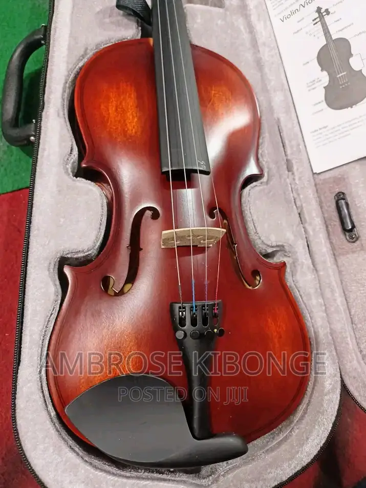 Classic Quality Solid Body 4/4 Acoustic Violin Full Package.