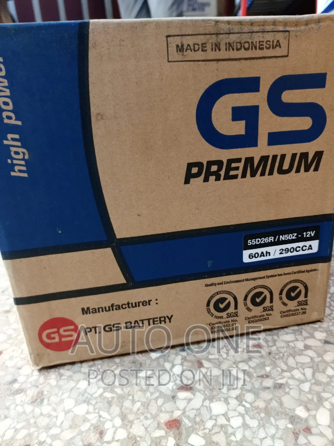 N50z-60ah GS Battery.