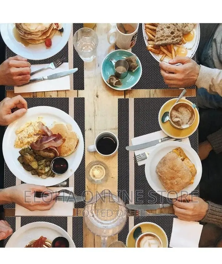 6 PCS Plain Colors Table Mats