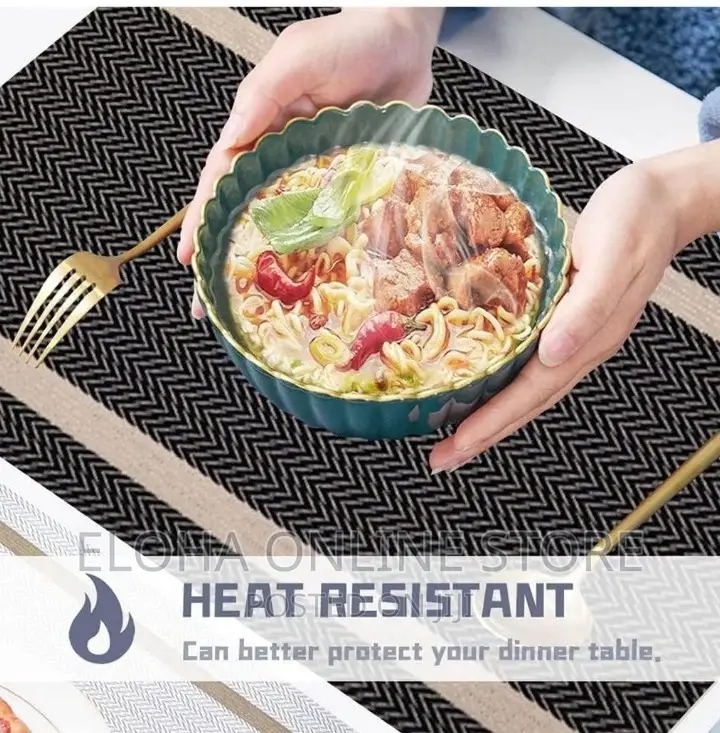 6 PCS Plain Colors Table Mats