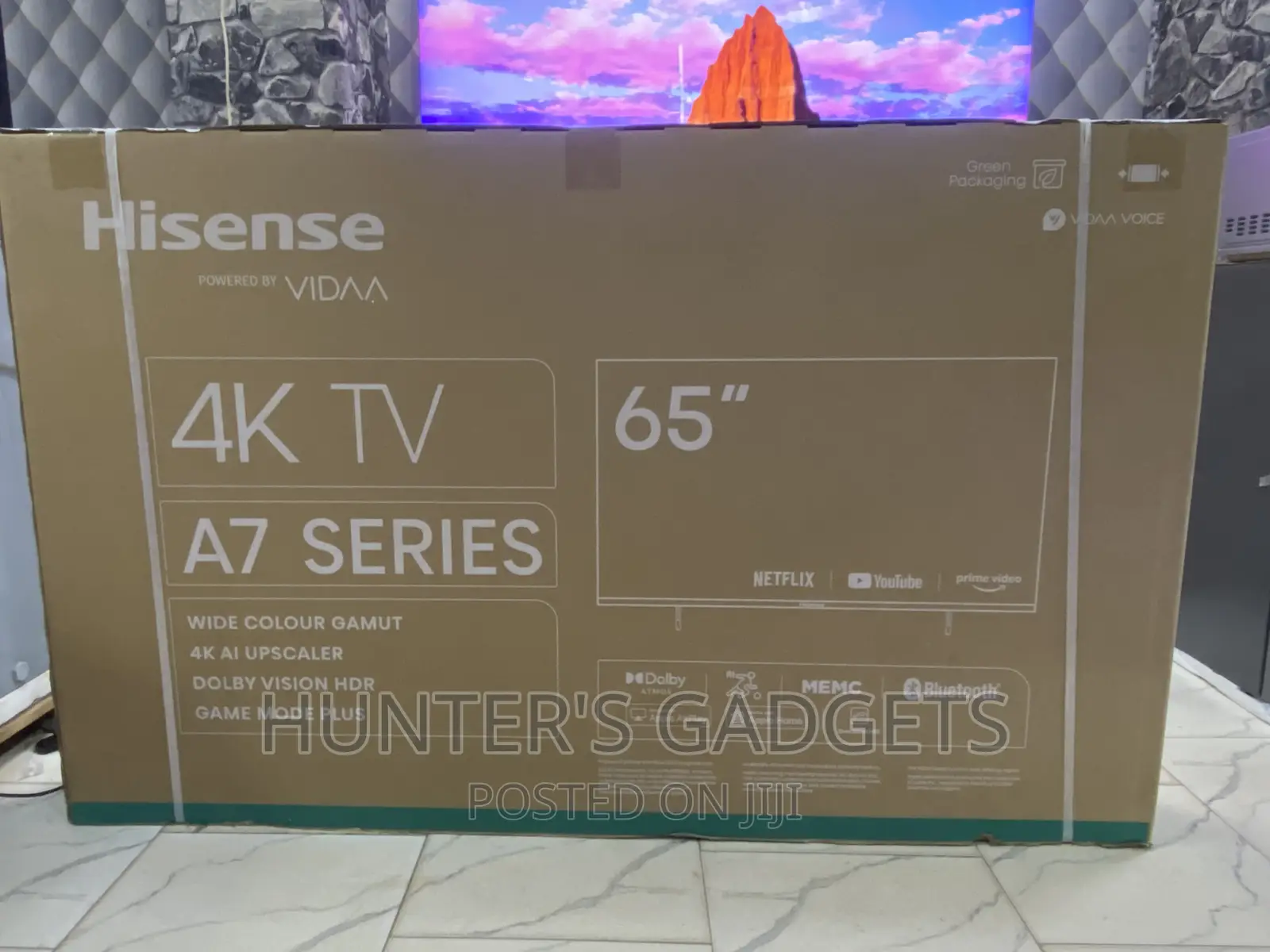 Hisense 65 Inches Uhd Smart A7 Series Brand New Box