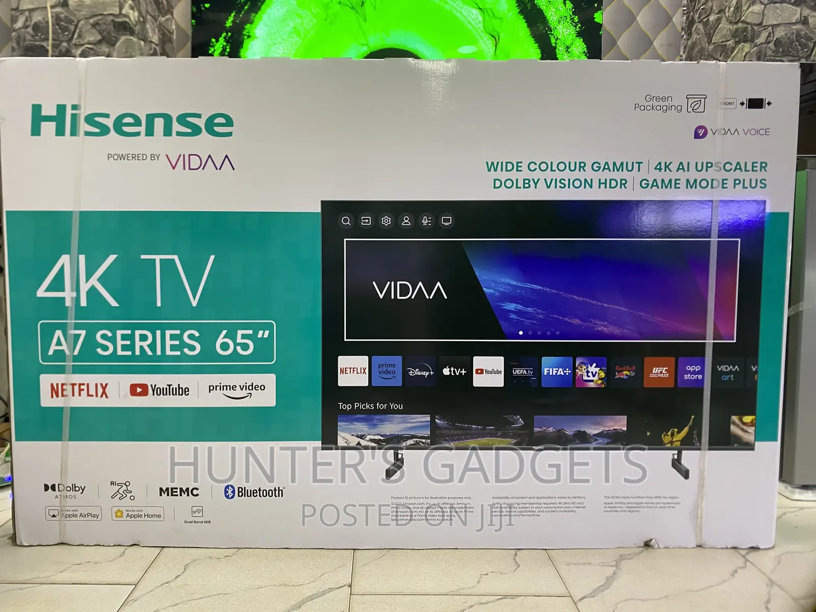 Hisense 65 Inches A7 Series Smartphone Uhd 4kl Brand New Tv