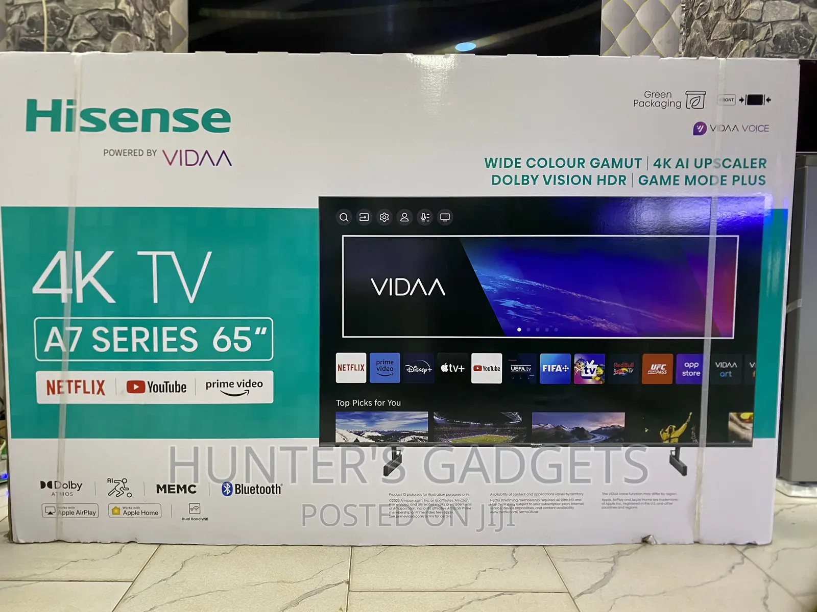 Hisense 65 Inches A7 Series Smartphone Uhd 4kl Brand New Tv