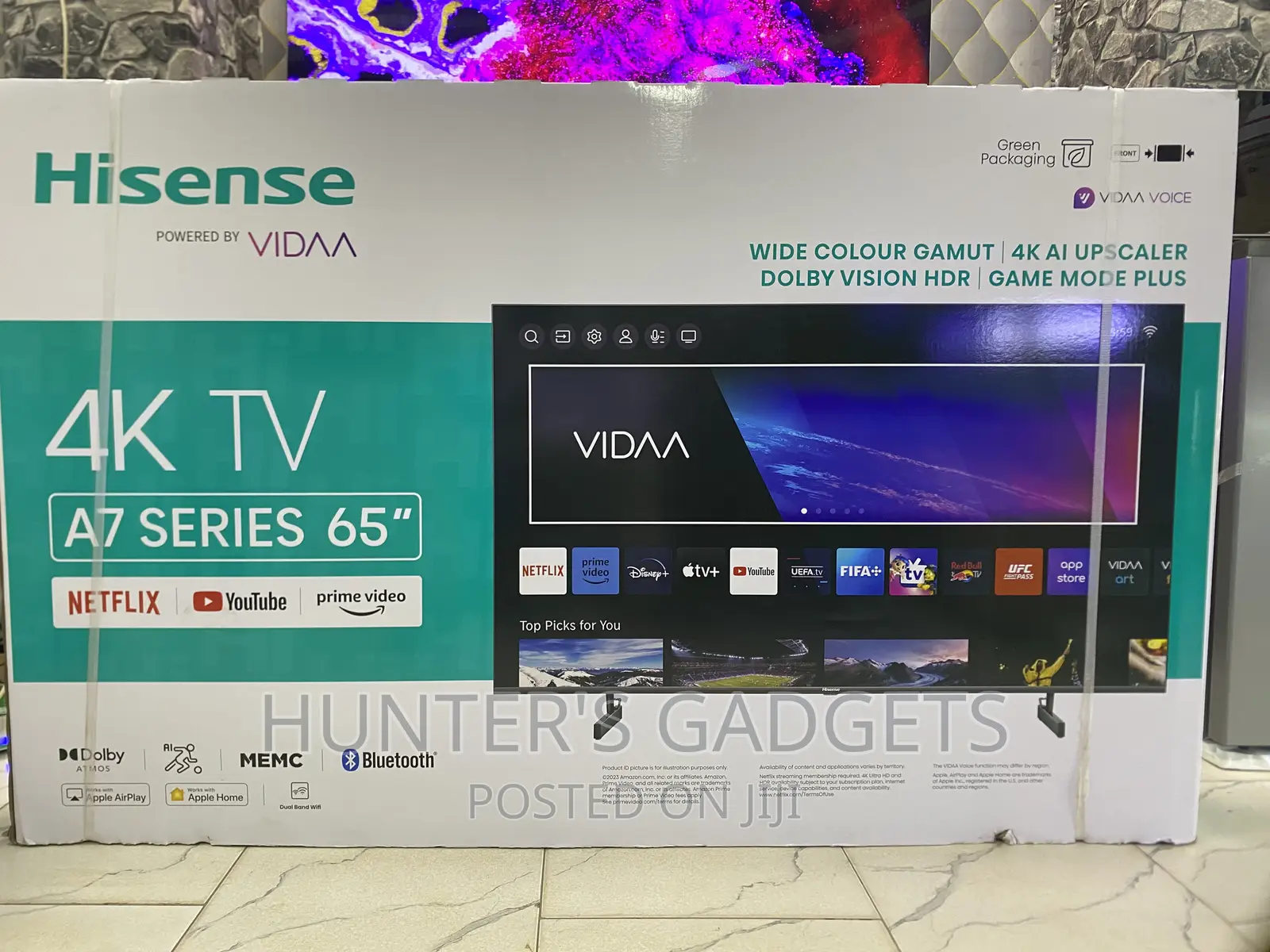 Hisense 65 Inches A7 Series Smartphone Uhd 4kl Brand New Tv