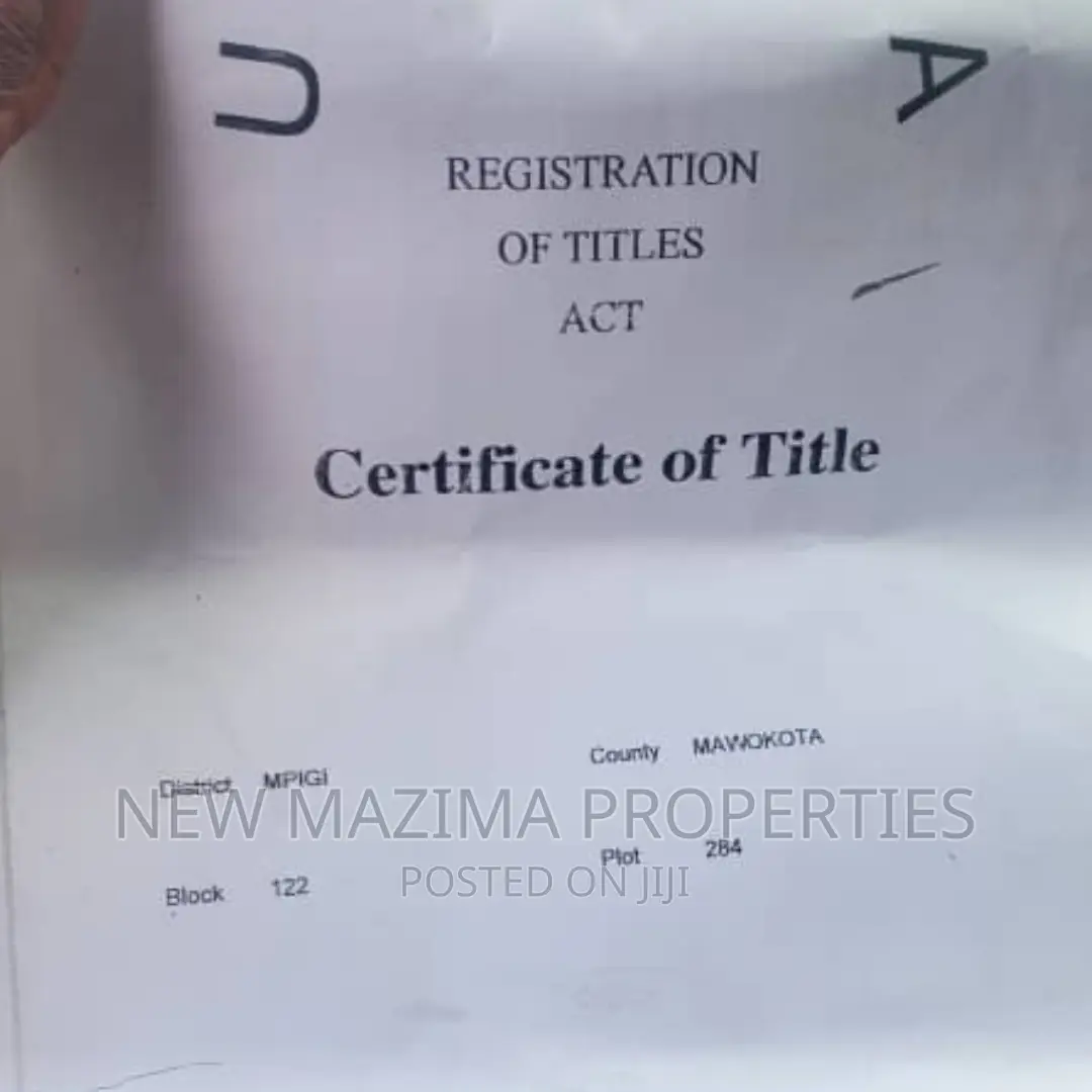 Verynice Titled Plot Onquicksale in Maya Nakirebe Masaka Rd