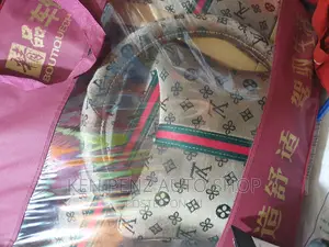 Cream Louis Vuitton and Gucci Label Car Seat Covers