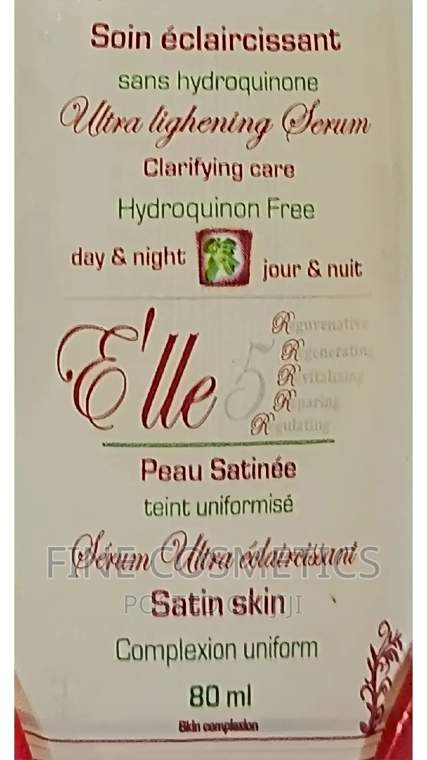 ELLE 5 | New Improved Whitening and Repairing Body Serum.