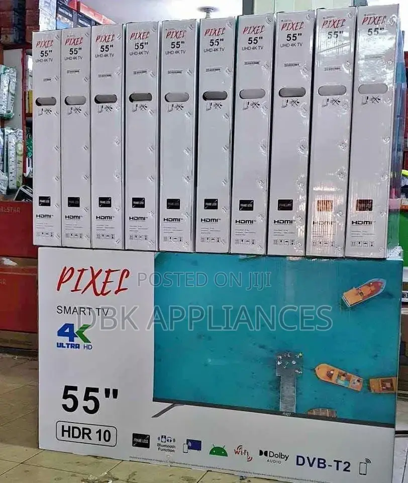 Pixel 55inch Uhd Smart HDR TVS Beyi Powa
