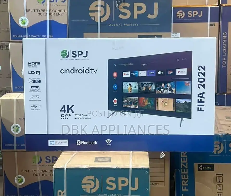 SPJ 50inch Uhd Smart Android TVS Beyi Powa