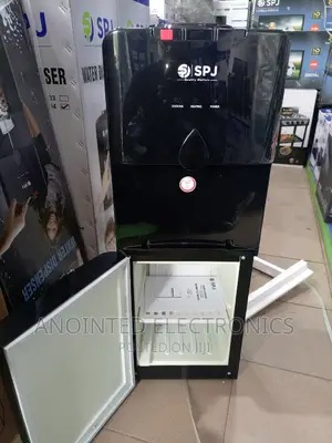 Water Dispenser Black With a Fridge
