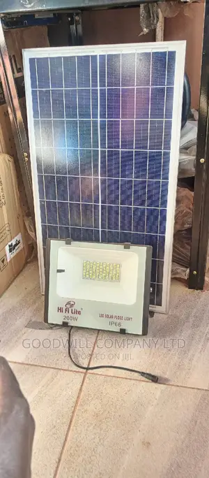 200w Solar Flood Light Class a 1yr Guarantee