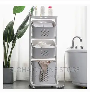 Multi-Layer Bathroom Laundry Hamper Basket