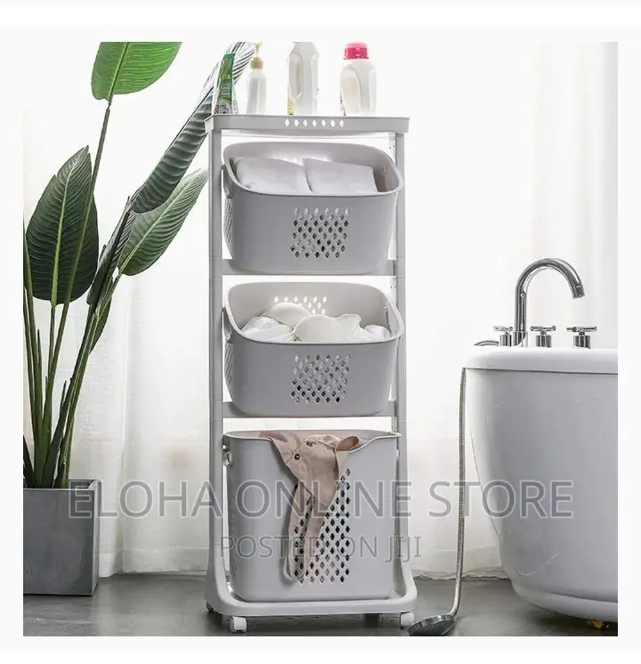 Multi-Layer Bathroom Laundry Hamper Basket