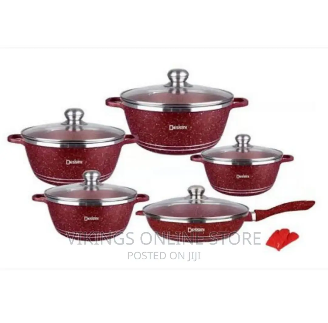 Red Desini Serving Dishes