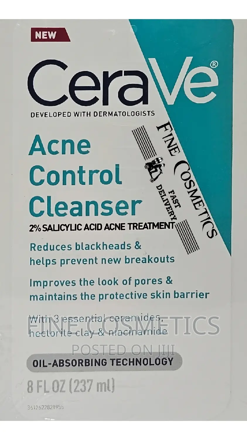 Cerave Acne Control Cleanser With Salicylic Acid Pimple Cure