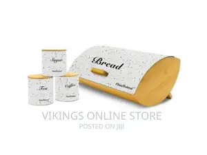 Bread Storage Cabinet With Canisters