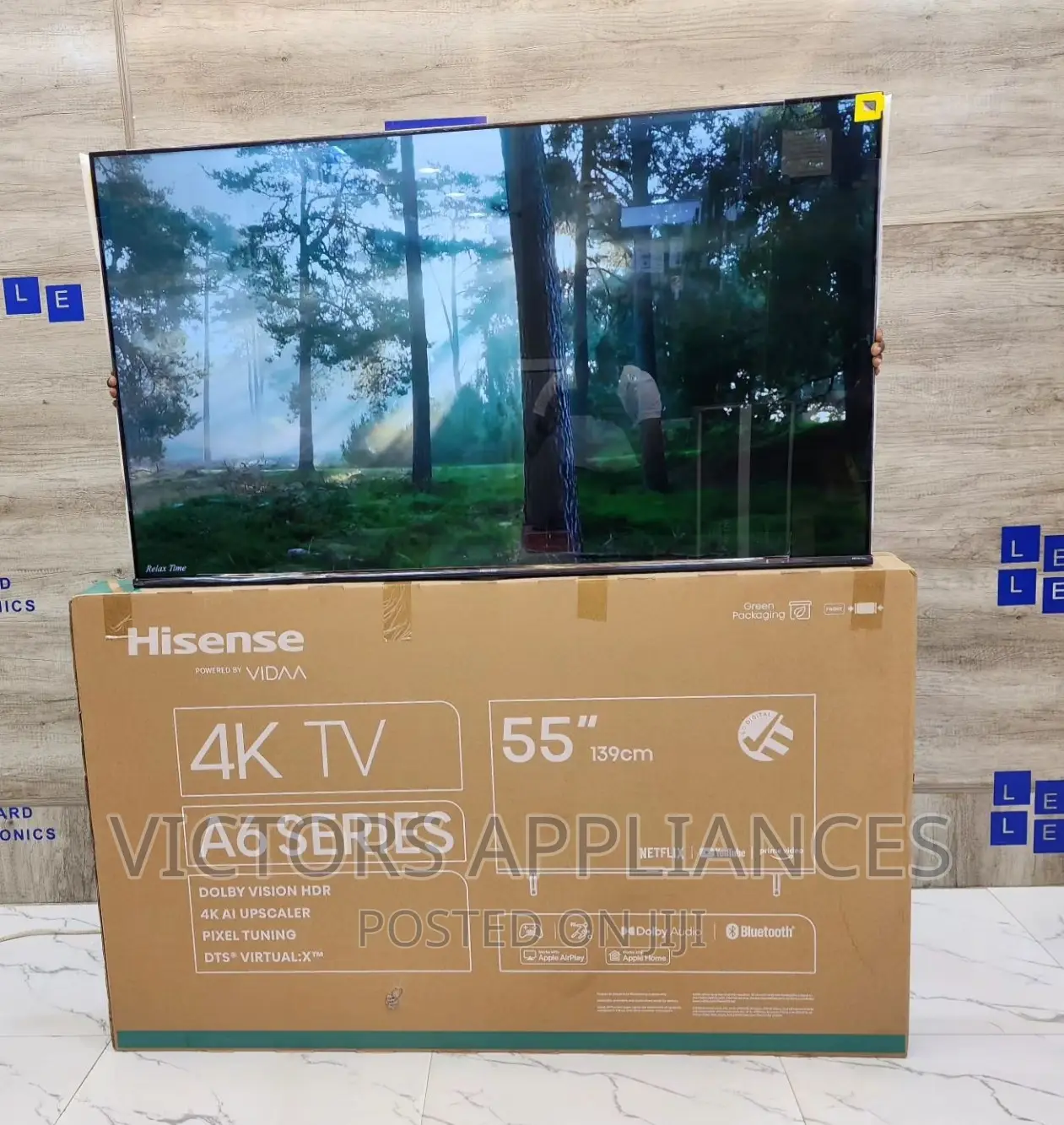 Hisense 55inches UHD Smart TV Powered by VIDAA OS