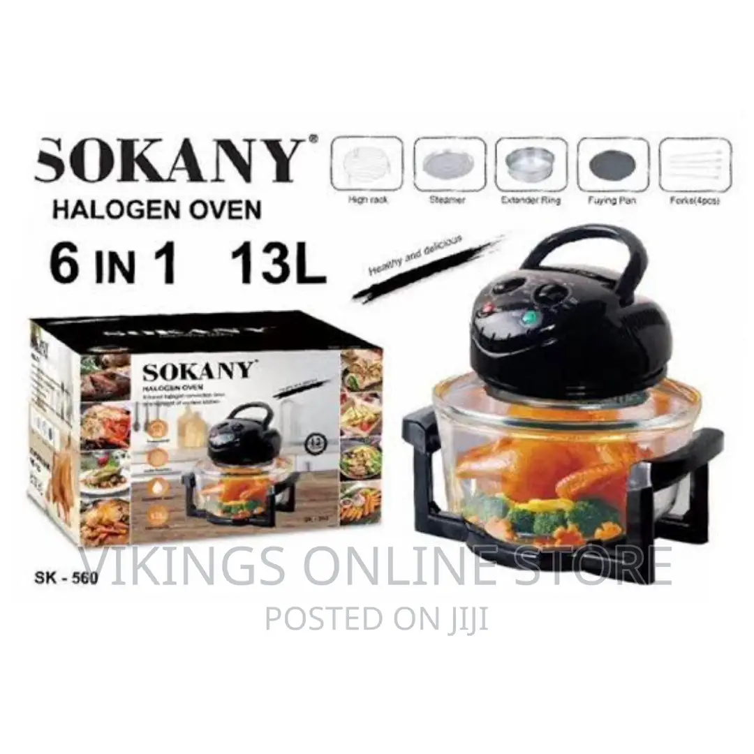 SOKANY SK-560 13L Halogen Oven Glass Air Fryer Oven Toaster