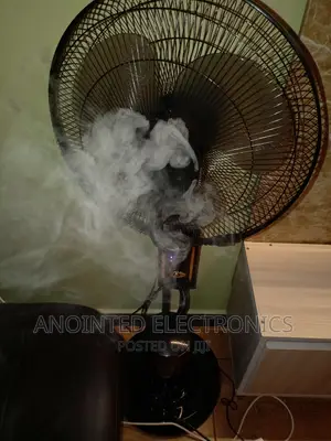 Mist Fans Black With a Remote