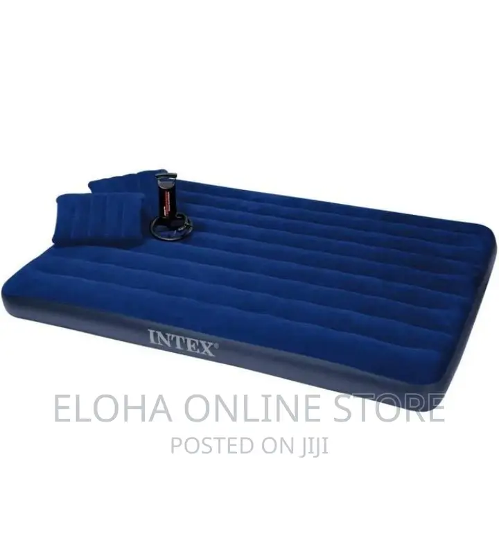 Intex Inflatable Mattress With Two Pillows