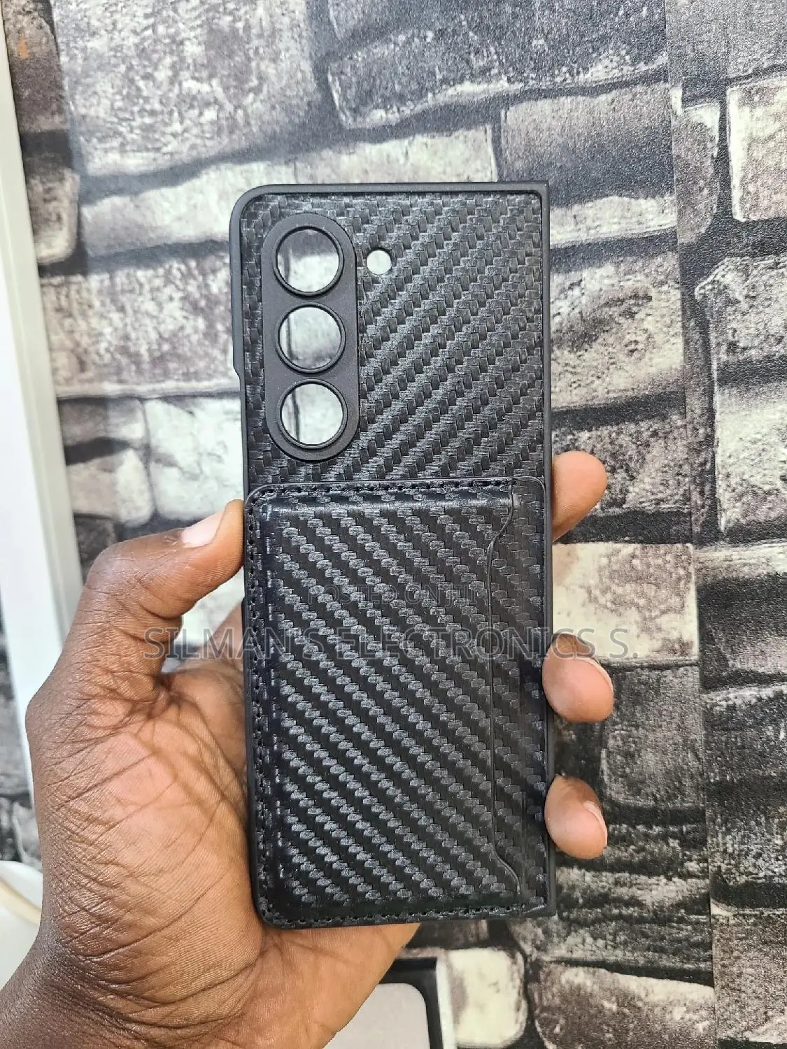 Black Fibre Case for GALAXY Z Fold 5