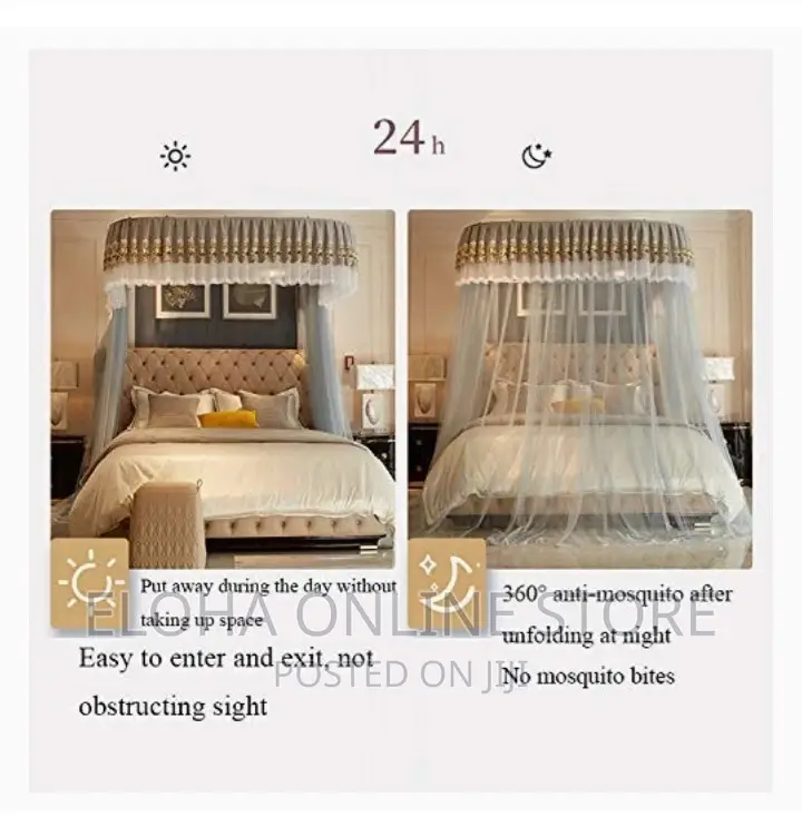 6*6 Two Stands Mosquito Net -Cream