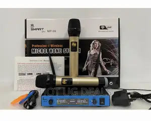 2 .1 Smartplus Professional Wireless Microphone- Gold, Black