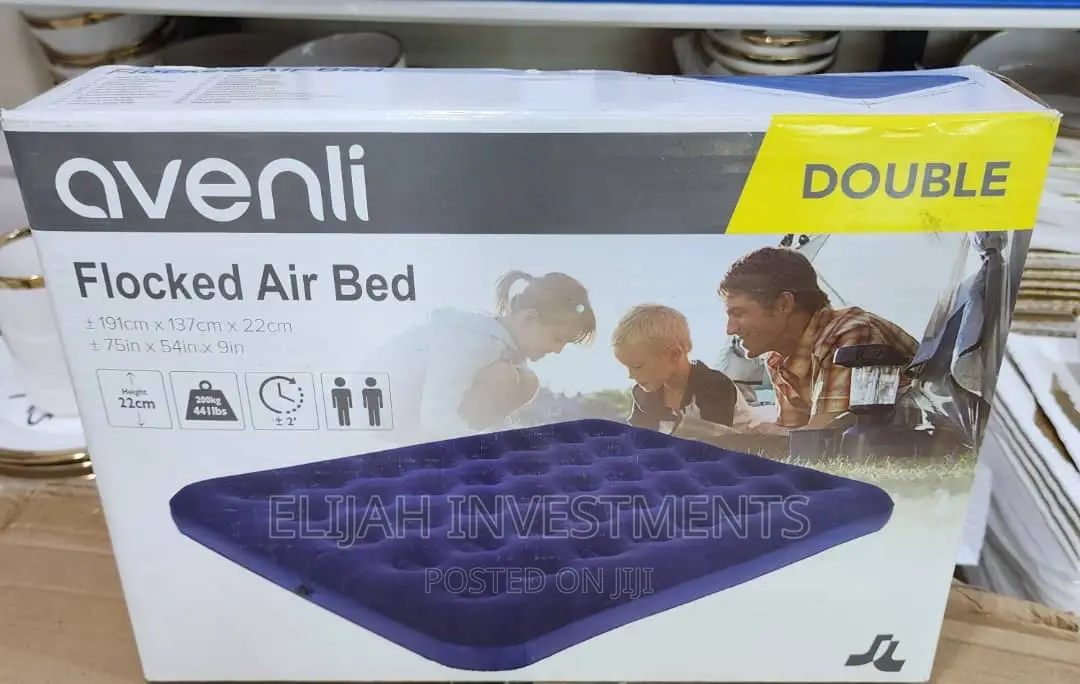 Aveni Flocked 6 by 6 Air Bed