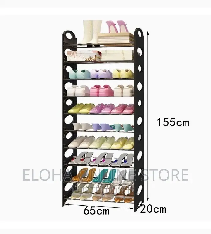 Extendible Stackable Shoe Rack