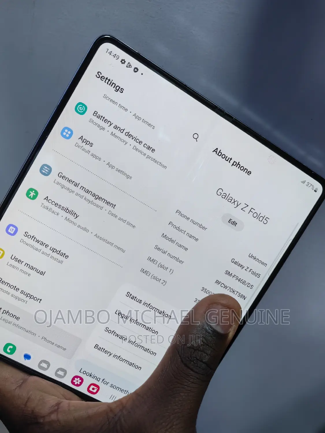 Samsung Galaxy Z Fold 5 256 GB Silver