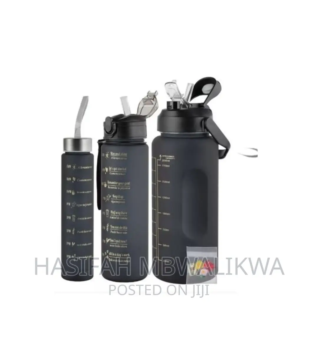 3 in 1 Water Bottle Set With Stickers