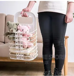 Portable Foldable Hanging Laundry Basket
